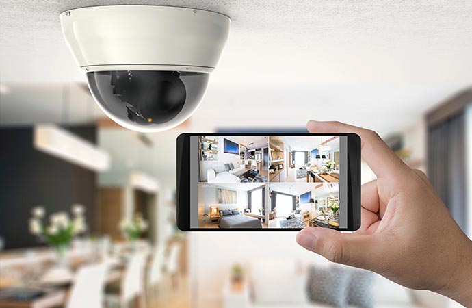 home indoor cctv camera with mobile connect